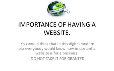 The Importance Of Having A Website!!!