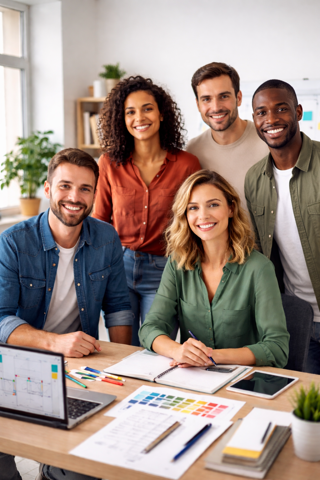 Alexa Website Designs team picture Alexa Website Designs Team in their office.
