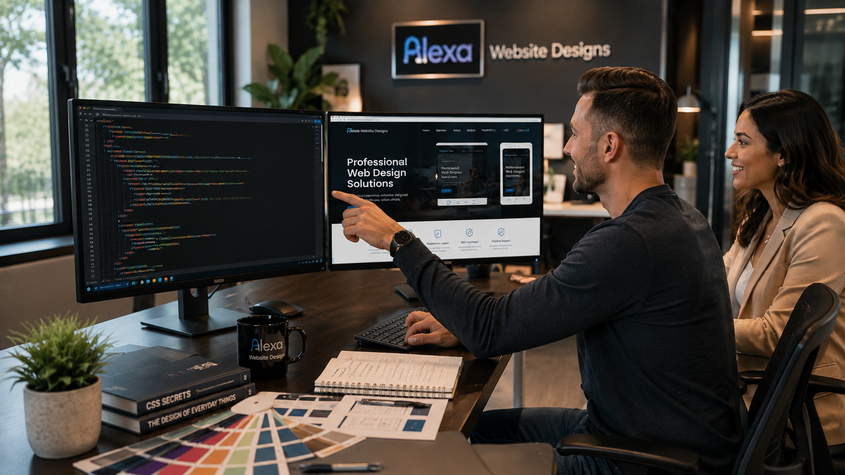 Custom Website Design at Alexa Website Designs